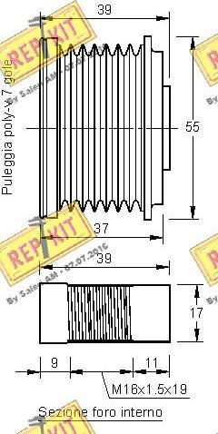 REPKIT RKT2931 - Kasnak, alternator, sərbəst dönərli mufta furqanavto.az