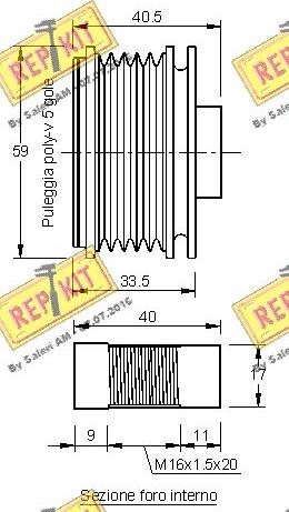 REPKIT RKT2933 - Kasnak, alternator, sərbəst dönərli mufta furqanavto.az