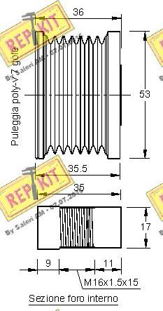 REPKIT RKT2929 - Kasnak, alternator, sərbəst dönərli mufta furqanavto.az