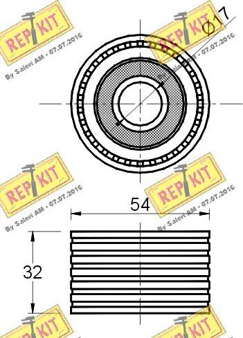 REPKIT RKT2424 - Yönləndirmə / Bələdçi kasnağı, vaxt kəməri furqanavto.az