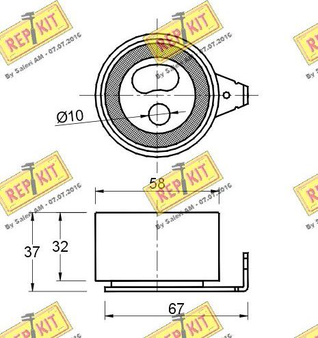 REPKIT RKT2570 - Gərginlik kasnağı, vaxt kəməri furqanavto.az