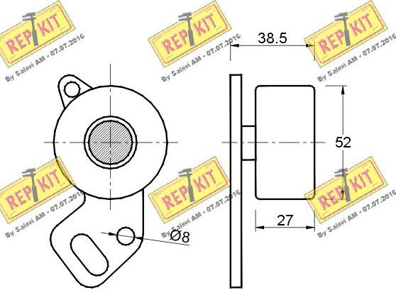 REPKIT RKT2605 - Gərginlik kasnağı, vaxt kəməri furqanavto.az