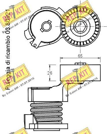 REPKIT RKT2630 - Kəmər Dartıcı, v-yivli kəmər furqanavto.az