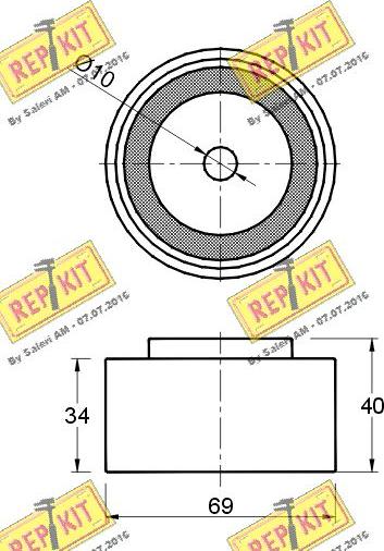 REPKIT RKT2625 - Yönləndirmə / Bələdçi kasnağı, vaxt kəməri furqanavto.az