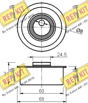 REPKIT RKT2086 - Gərginlik kasnağı, vaxt kəməri furqanavto.az