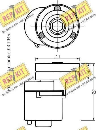 REPKIT RKT2157 - Kəmər Dartıcı, v-yivli kəmər furqanavto.az