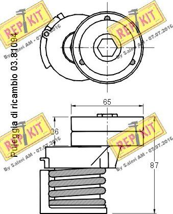 REPKIT RKT2809 - Kəmər Dartıcı, v-yivli kəmər furqanavto.az