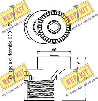 REPKIT RKT2874 - Kəmər Dartıcı, v-yivli kəmər furqanavto.az