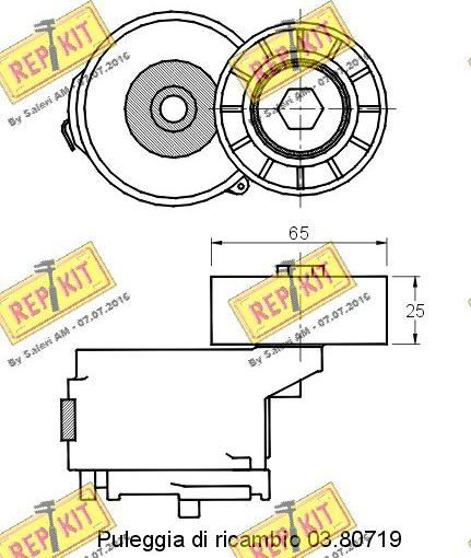 REPKIT RKT2797 - Kəmər Dartıcı, v-yivli kəmər furqanavto.az