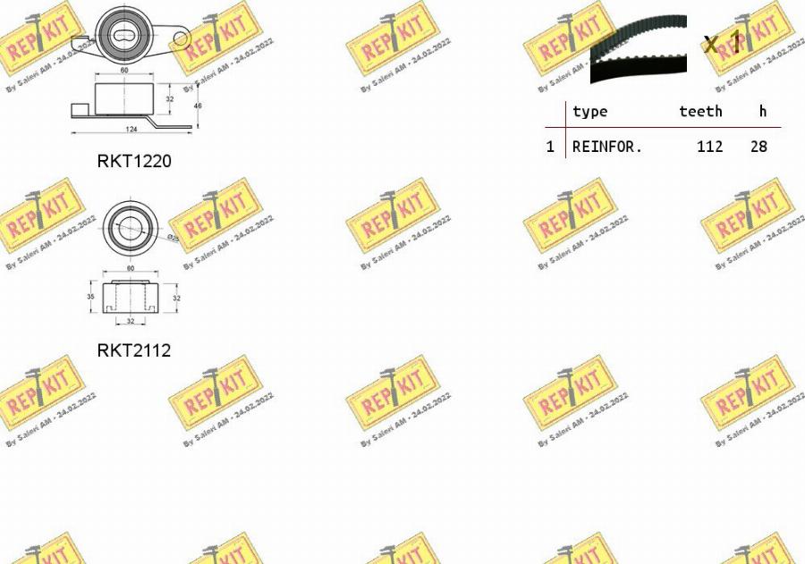 REPKIT RKTK0957 - Vaxt kəməri dəsti furqanavto.az