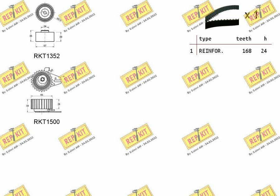 REPKIT RKTK1042 - Vaxt kəməri dəsti furqanavto.az