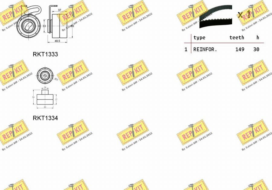 REPKIT RKTK1006 - Vaxt kəməri dəsti furqanavto.az