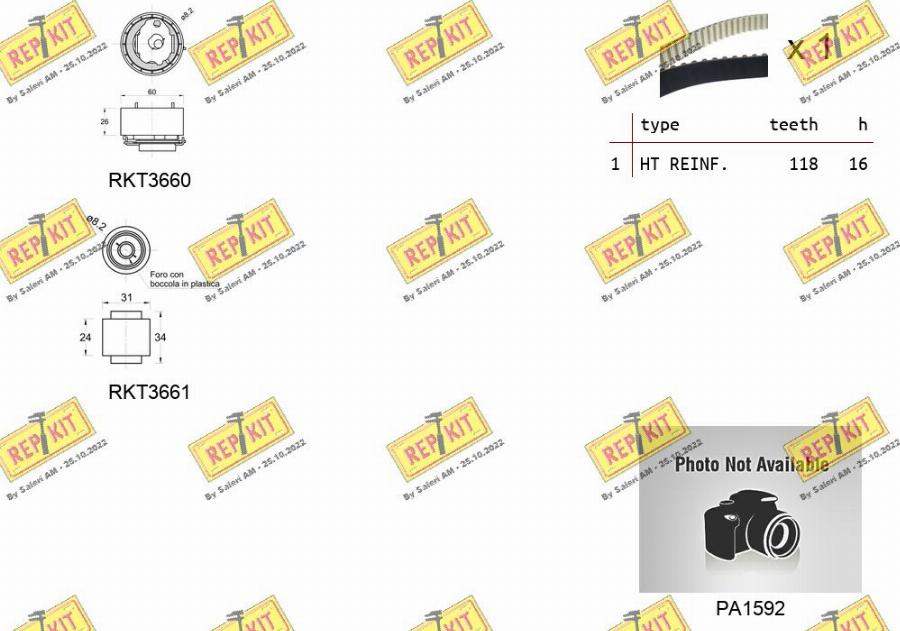 REPKIT RKTK1167PA - Su Pompası və Vaxt Kəməri Dəsti furqanavto.az