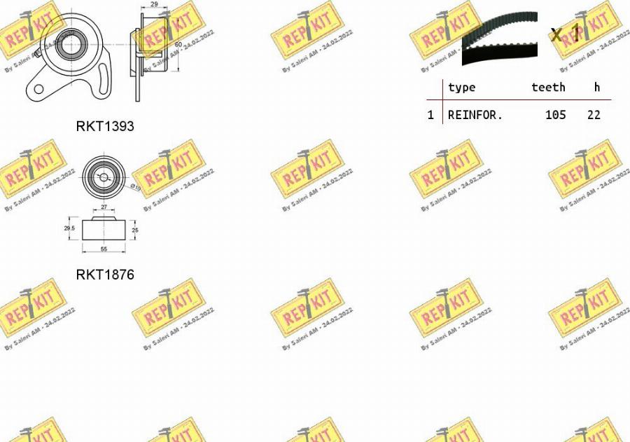 REPKIT RKTK1104 - Vaxt kəməri dəsti furqanavto.az