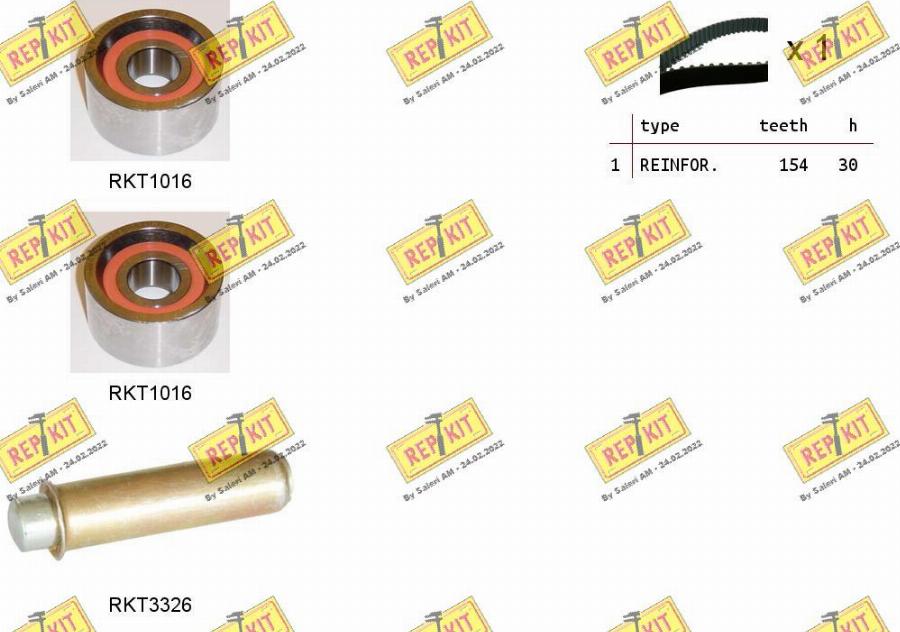 REPKIT RKTK1184 - Vaxt kəməri dəsti furqanavto.az