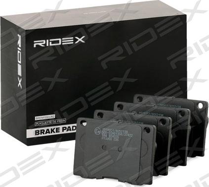 RIDEX 402B0806 - Əyləc altlığı dəsti, əyləc diski furqanavto.az