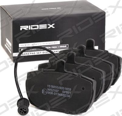 RIDEX 402B0839 - Əyləc altlığı dəsti, əyləc diski furqanavto.az