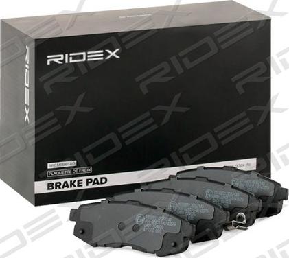 RIDEX 402B0820 - Əyləc altlığı dəsti, əyləc diski furqanavto.az