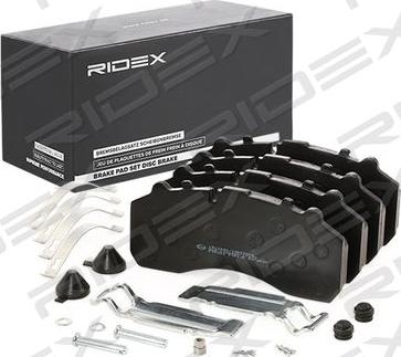 RIDEX 402B0756 - Əyləc altlığı dəsti, əyləc diski furqanavto.az