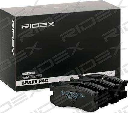 RIDEX 402B1038 - Əyləc altlığı dəsti, əyləc diski furqanavto.az