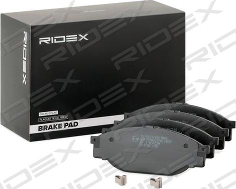 RIDEX 402B1023 - Əyləc altlığı dəsti, əyləc diski furqanavto.az