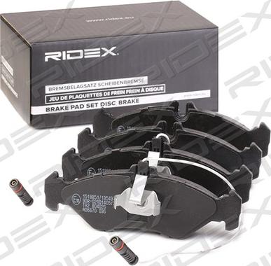 RIDEX 402B1196 - Əyləc altlığı dəsti, əyləc diski furqanavto.az