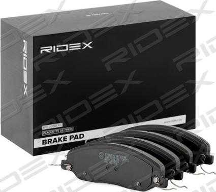 RIDEX 402B1363 - Əyləc altlığı dəsti, əyləc diski furqanavto.az