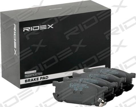 RIDEX 402B1300 - Əyləc altlığı dəsti, əyləc diski furqanavto.az