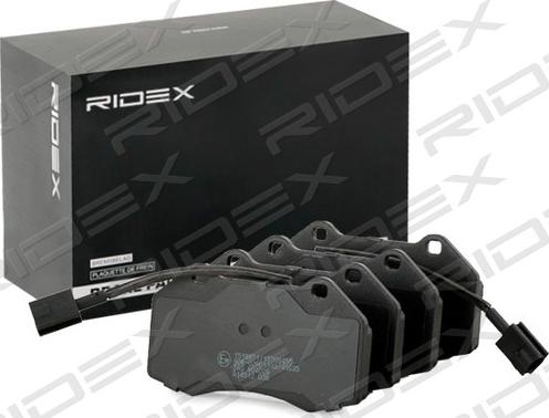 RIDEX 402B1371 - Əyləc altlığı dəsti, əyləc diski furqanavto.az