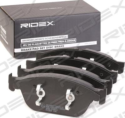 RIDEX 402B1299 - Əyləc altlığı dəsti, əyləc diski furqanavto.az