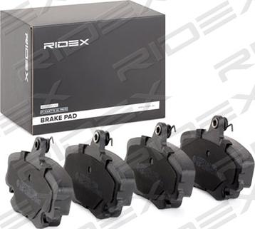 RIDEX 402B1282 - Əyləc altlığı dəsti, əyləc diski furqanavto.az