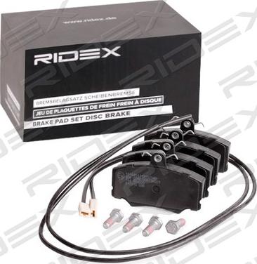 RIDEX 402B1278 - Əyləc altlığı dəsti, əyləc diski furqanavto.az