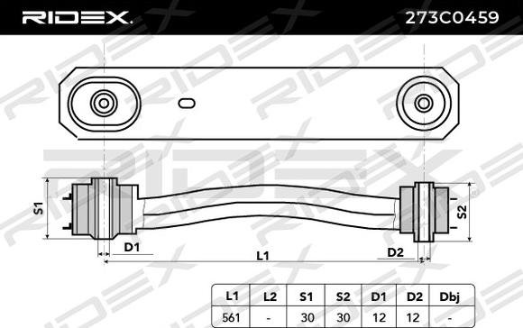 RIDEX 273C0459 - Yolun idarəedici qolu furqanavto.az