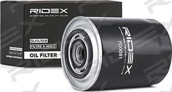 RIDEX 7O0041 - Yağ filtri furqanavto.az