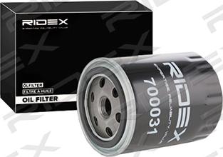 RIDEX 7O0031 - Yağ filtri furqanavto.az