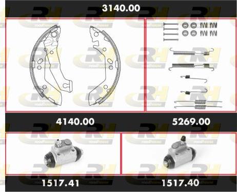 Roadhouse 3140.00 - Əyləc Başlığı Dəsti furqanavto.az