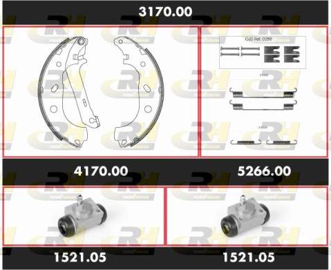 Roadhouse 3170.00 - Əyləc Başlığı Dəsti furqanavto.az