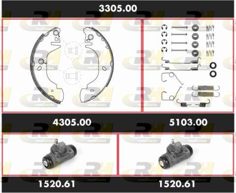 Roadhouse 3305.00 - Əyləc Başlığı Dəsti furqanavto.az