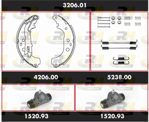 Roadhouse 3206.01 - Əyləc Başlığı Dəsti furqanavto.az