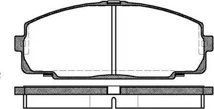 Alpha Brakes HKP-TY-048 - Əyləc altlığı dəsti, əyləc diski furqanavto.az