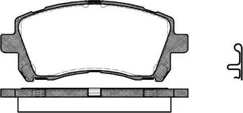 Alpha Brakes HKP-SB-011 - Əyləc altlığı dəsti, əyləc diski furqanavto.az