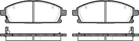 Alpha Brakes HKP-NS-076 - Əyləc altlığı dəsti, əyləc diski furqanavto.az