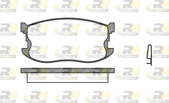 Roadhouse 2198.04 - Əyləc altlığı dəsti, əyləc diski furqanavto.az