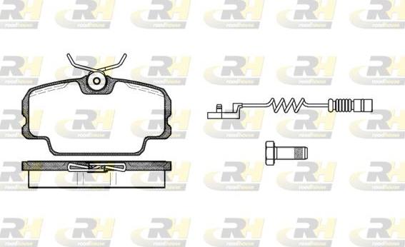 Roadhouse 2145.02 - Əyləc altlığı dəsti, əyləc diski furqanavto.az