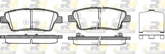 Roadhouse 21458.02 - Əyləc altlığı dəsti, əyləc diski furqanavto.az