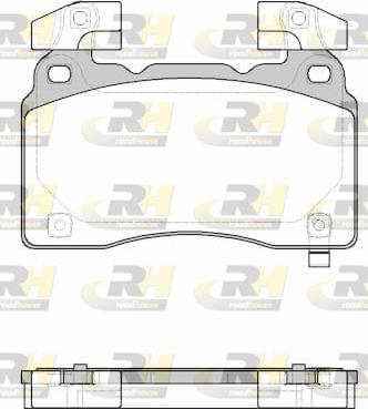 Roadhouse 21438.24 - Əyləc altlığı dəsti, əyləc diski furqanavto.az