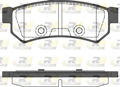 Roadhouse 21048.10 - Əyləc altlığı dəsti, əyləc diski furqanavto.az