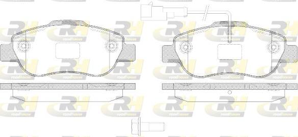 Roadhouse 21100.21 - Əyləc altlığı dəsti, əyləc diski furqanavto.az