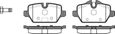 Alpha Brakes HKT-BM-016 - Əyləc altlığı dəsti, əyləc diski furqanavto.az