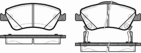 Alpha Brakes HKP-TY-131 - Əyləc altlığı dəsti, əyləc diski furqanavto.az